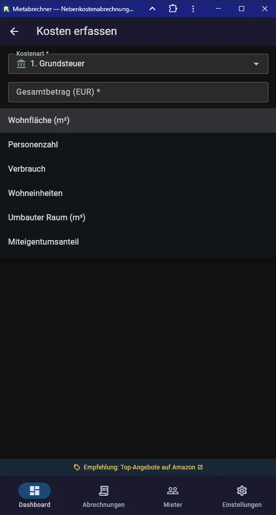 Screenshot Beleg als Foto anhängen